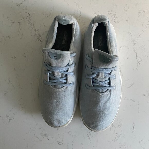 Allbirds Men’s Merino Wool Runner Frost Light Blue Sneakers Sze 10 0819 NV1 Fall - Picture 4 of 14